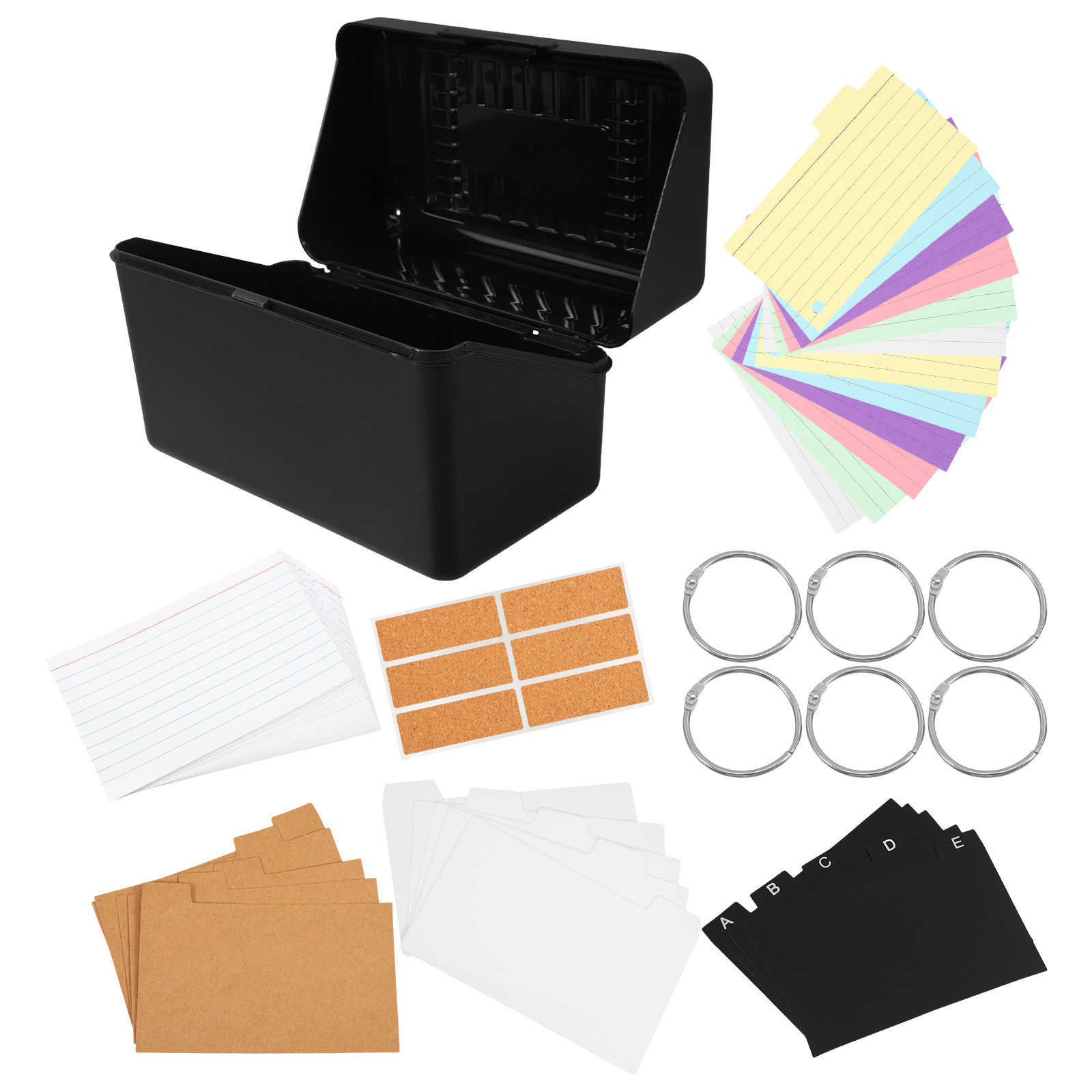 1 Set İndeks Kartı Tutucu Düze - Card Index Box incelemesi ve fiyatı